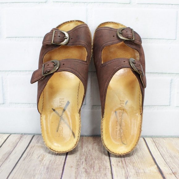 Haflinger Two Strap Buckle Leather Sandals Sz 6 US - Picture 6 of 8
